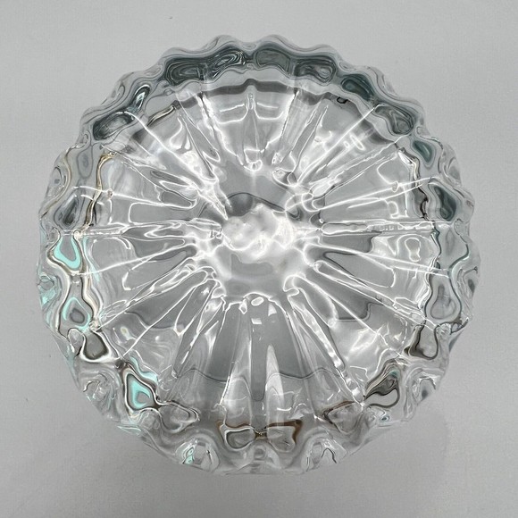 Crown Royal Round Lowball Tumbler Rocks Whiskey Glass Handblown Made In Italy - Picture 4 of 4